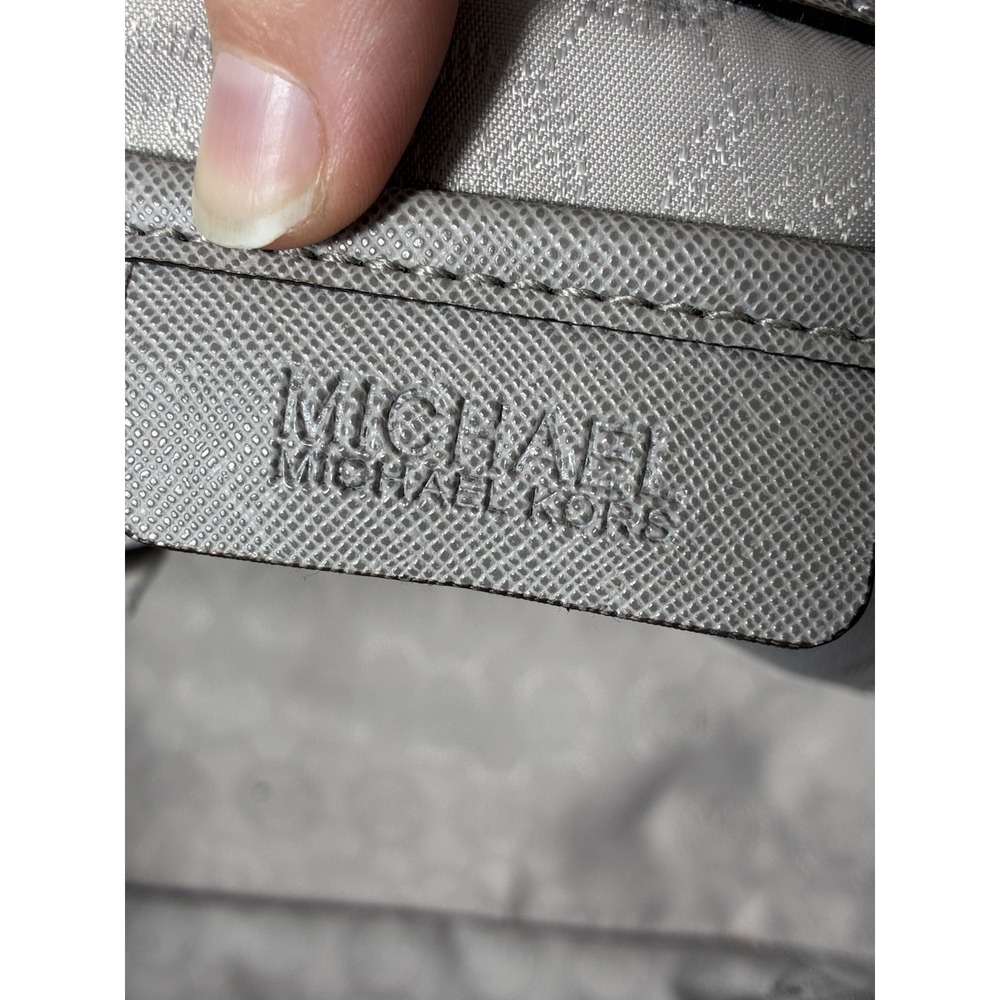 MK Michael Kors Jet Set Micro-Stud Stripe Saffiano Shoulder Bag - Picture 8 of 13